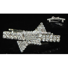 Bowknot Diseño Rhinestone Hairgrip Girls Accesorios para el cabello Glitter Crystal Barrette